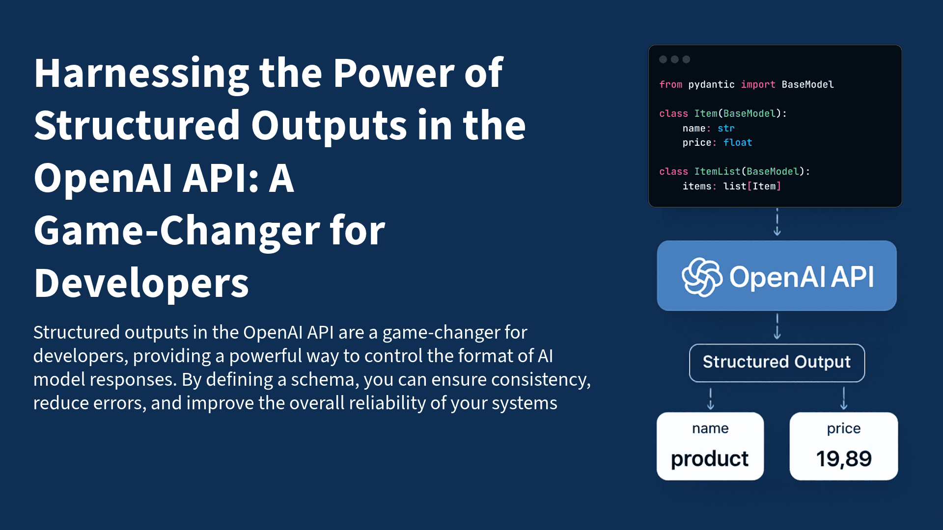 Structured Outputs in OpenAI API